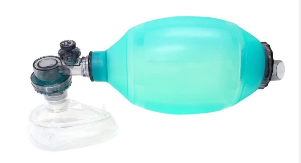  “Bag mask provides manual ventilation.”