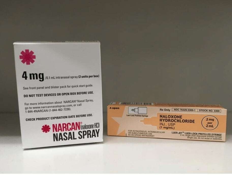 ‘Naloxone treats opioid overdose.”