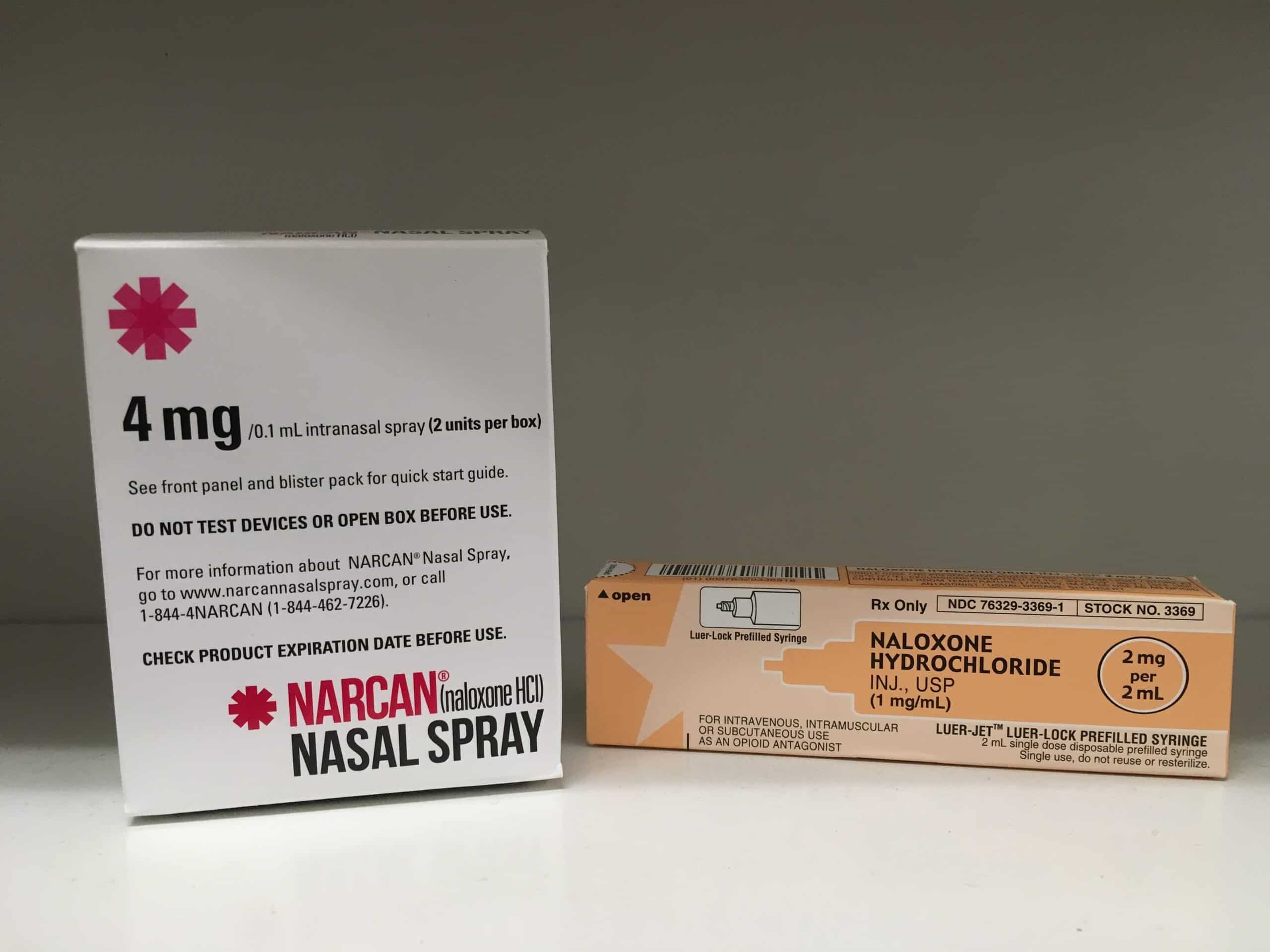 Naloxone treats opioid overdose.