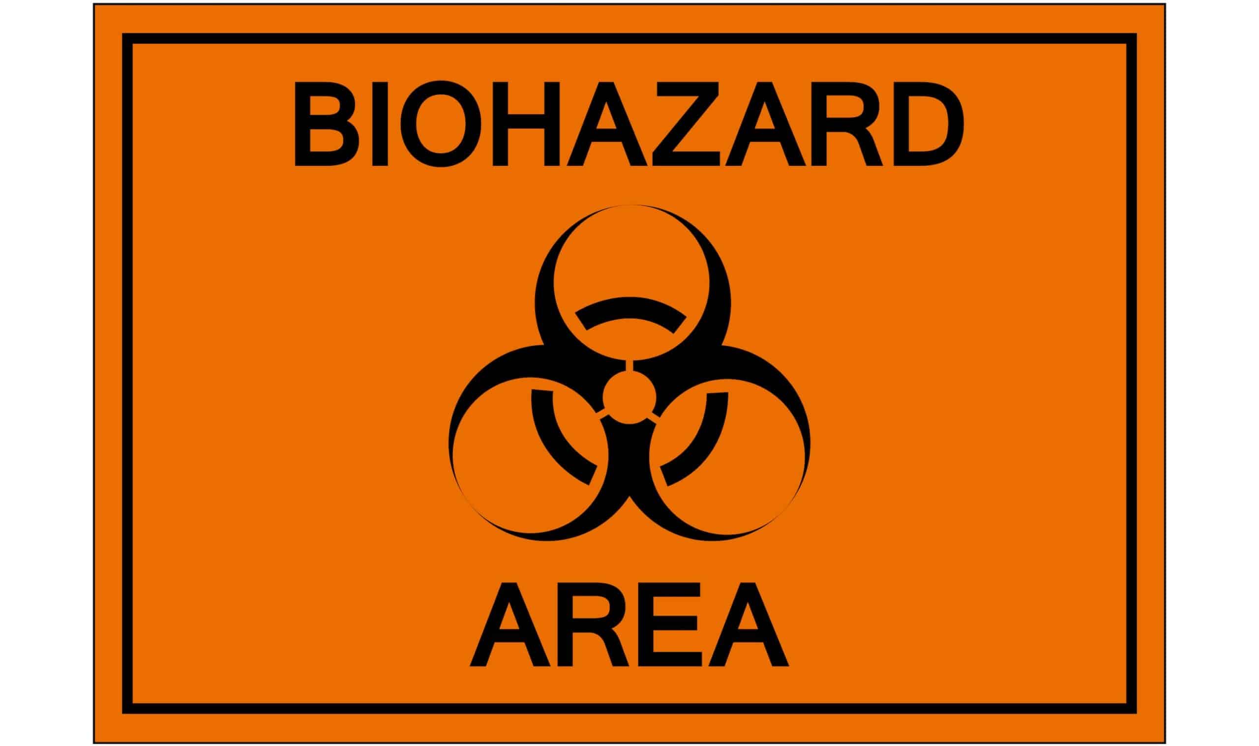 Biohazard symbol.