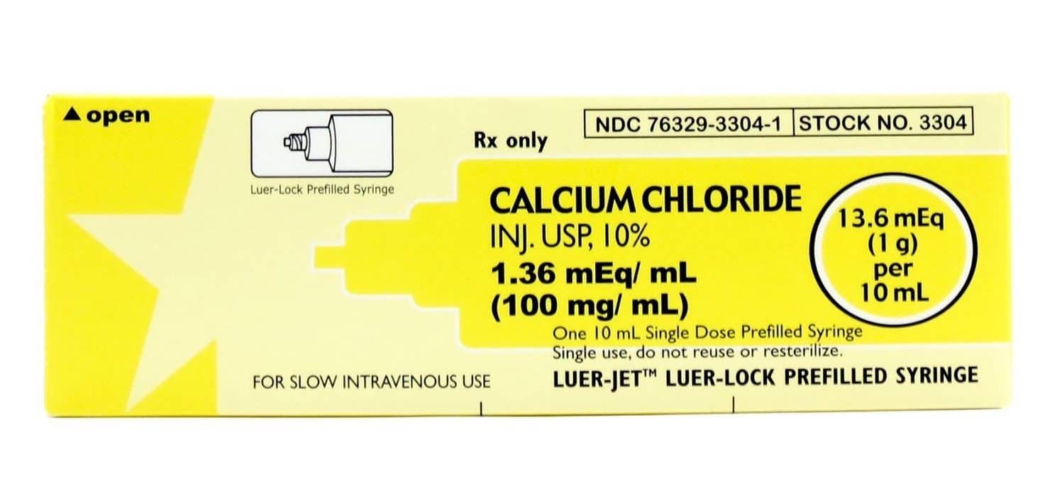 Calcium protects cardiomyocytes and does not lower serum level of potassium.