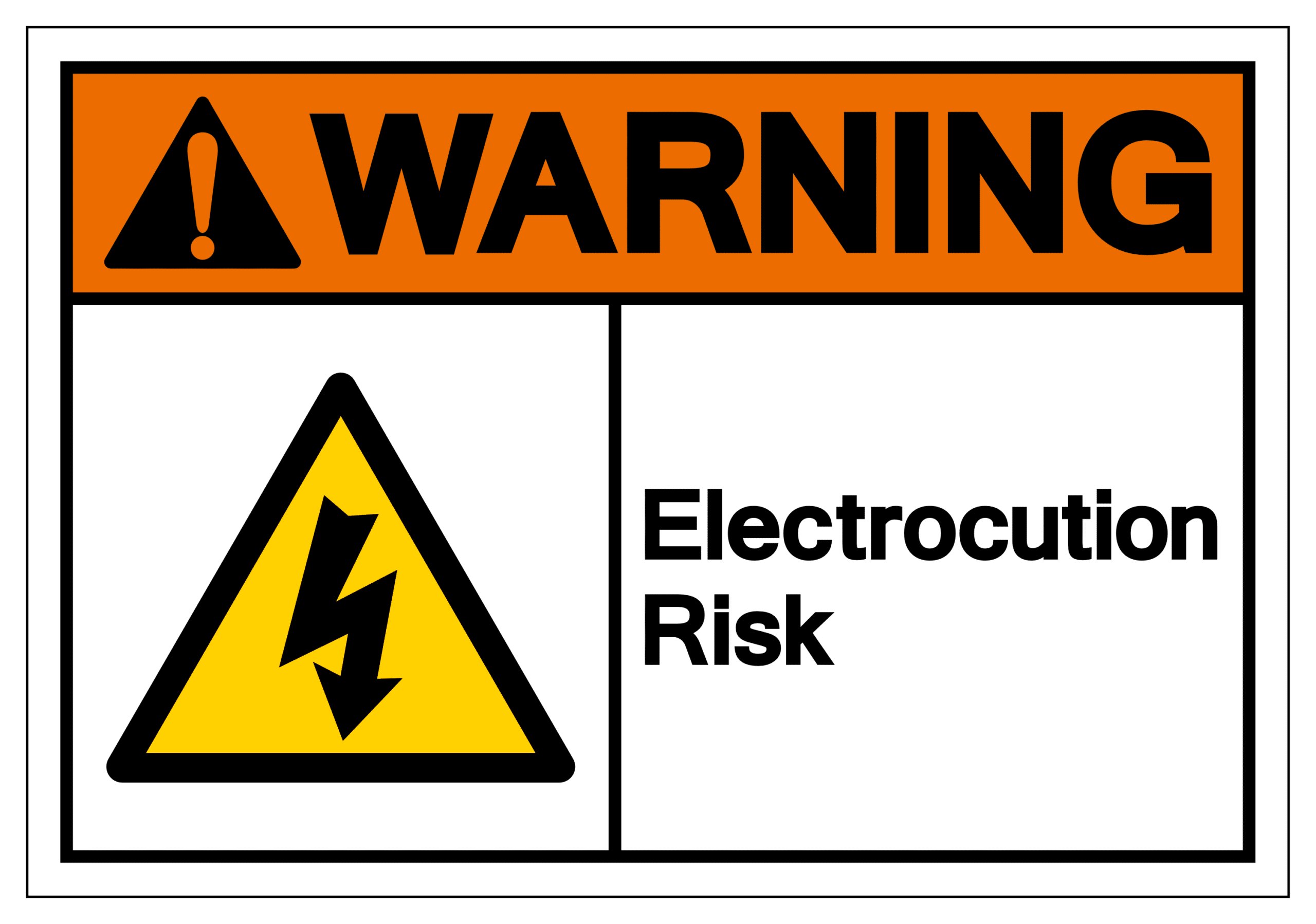 Electrical discharge can cause burn injury.