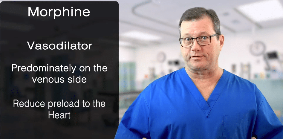 Morphine vasodilator.