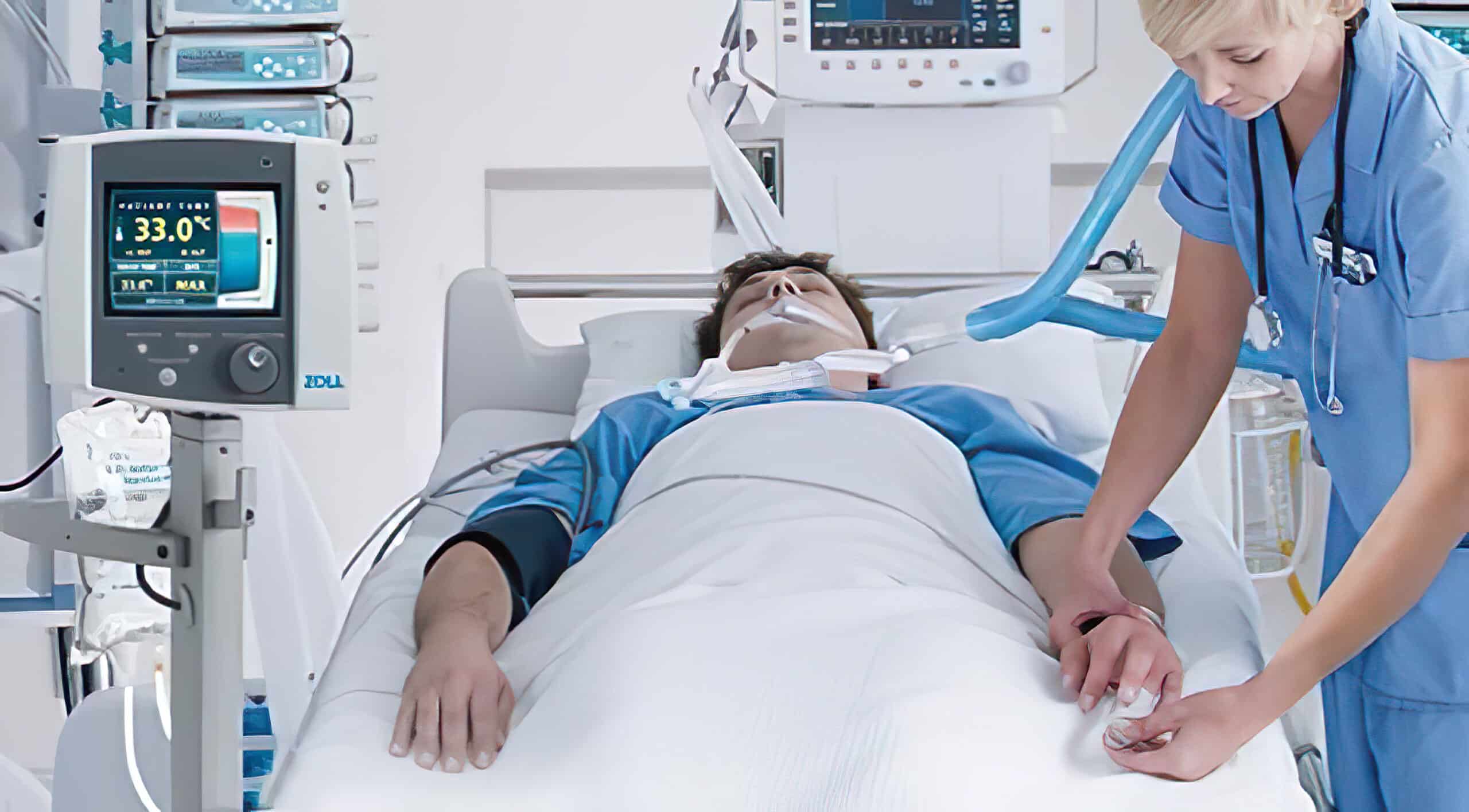 Targeted temperature management following ROSC.