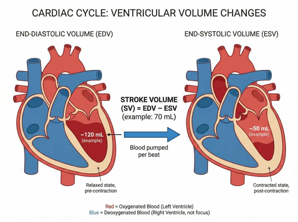 End-Diastolic Volume vs End-Systolic Volume Image