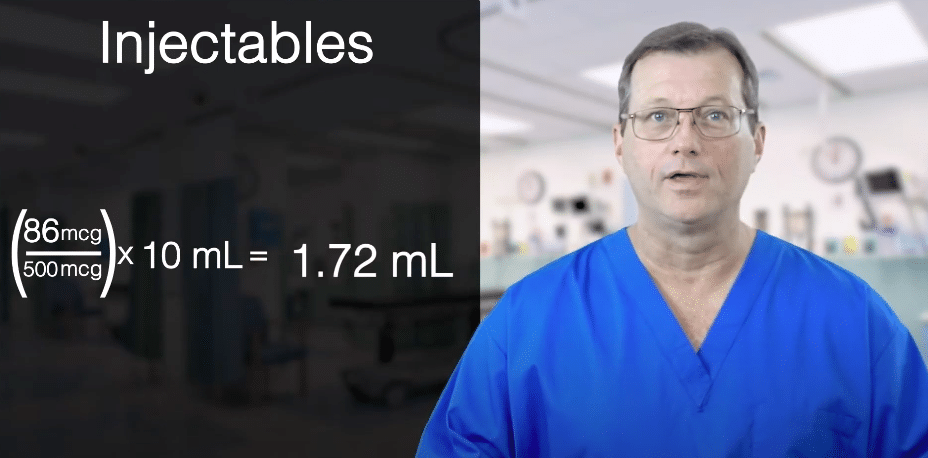 Example calculation fentanyl.