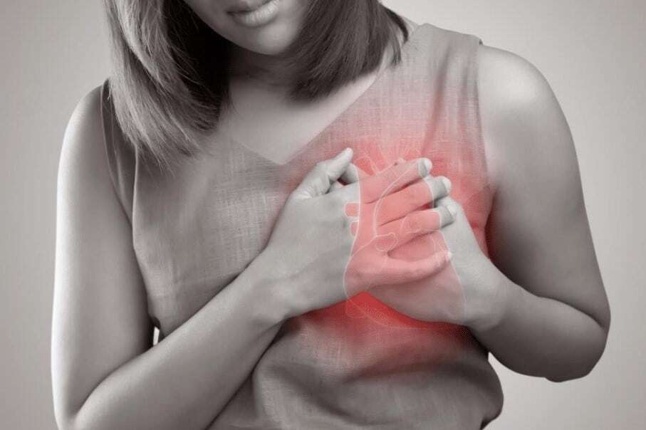  “Symptom is chest pain.”