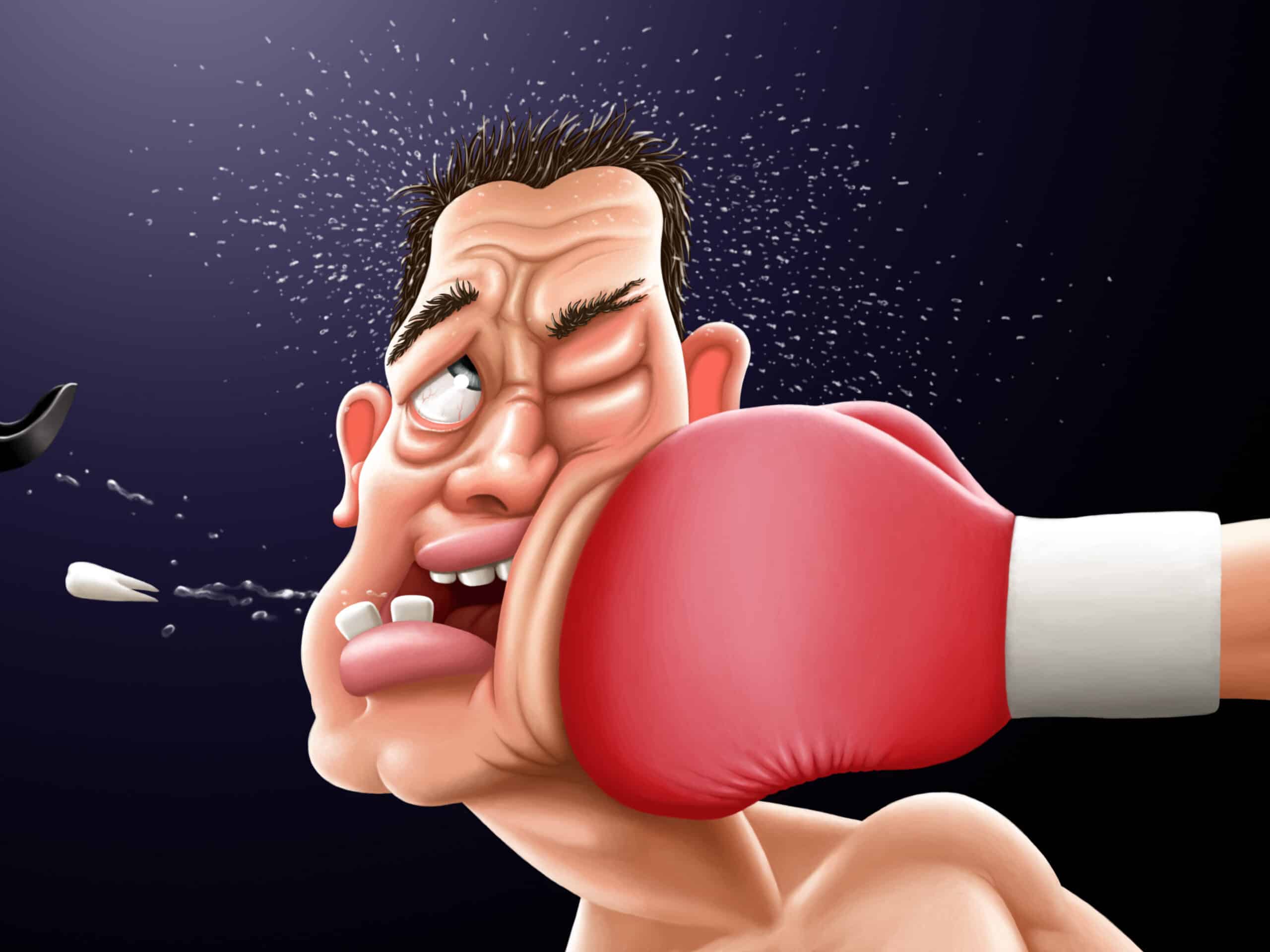 Knocked-out tooth.