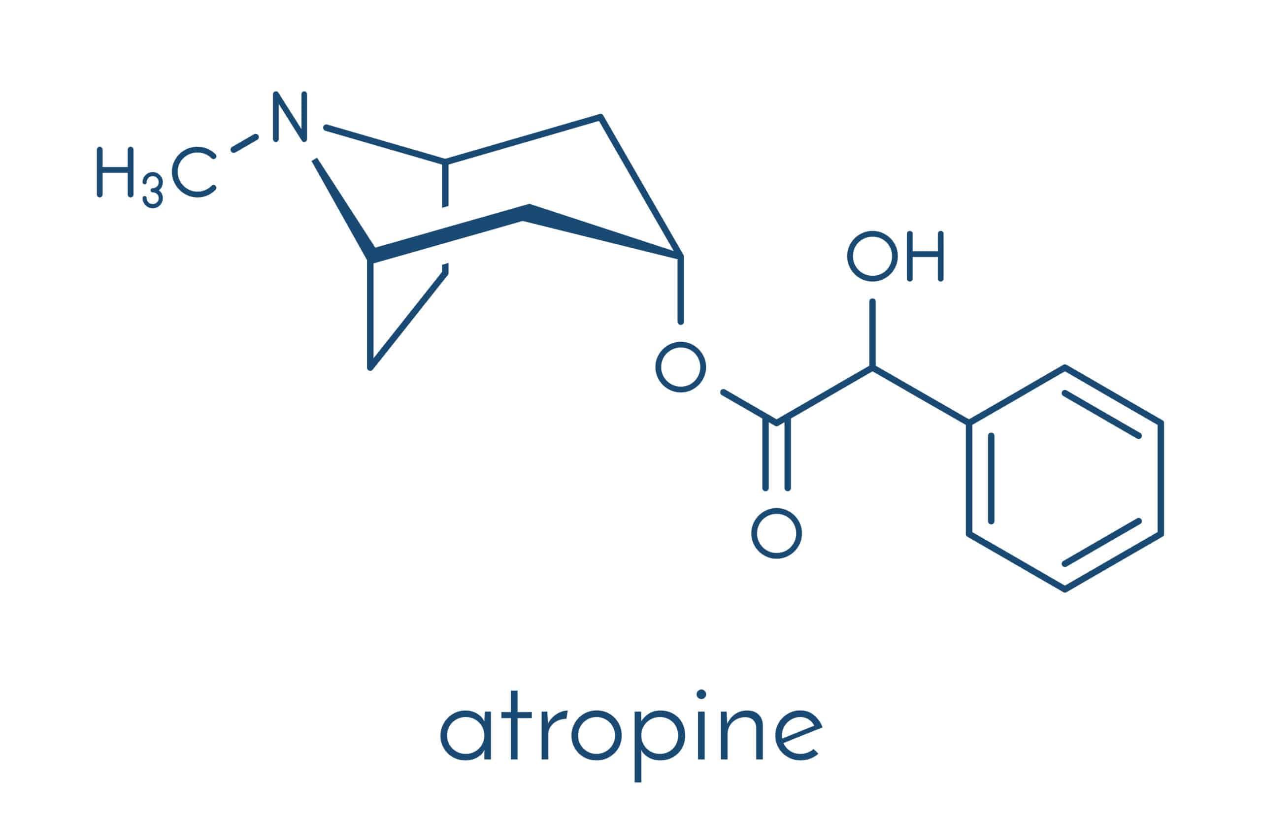 Atropine chemical structure.